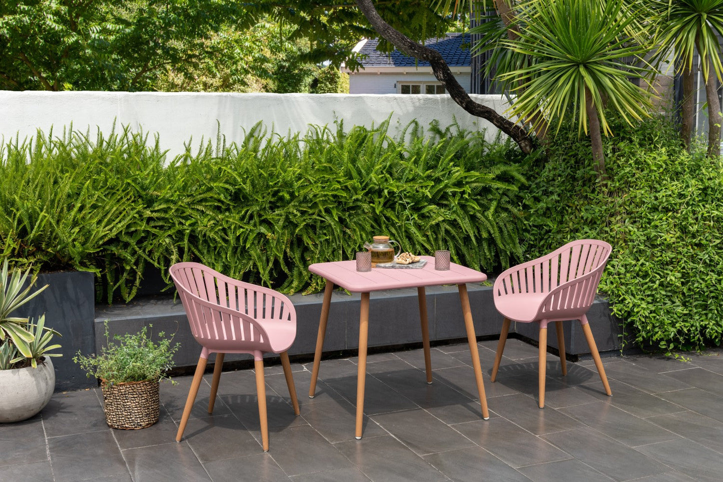 Nassau Bistro Set – Peony Pink Social Plastic® - 3pc