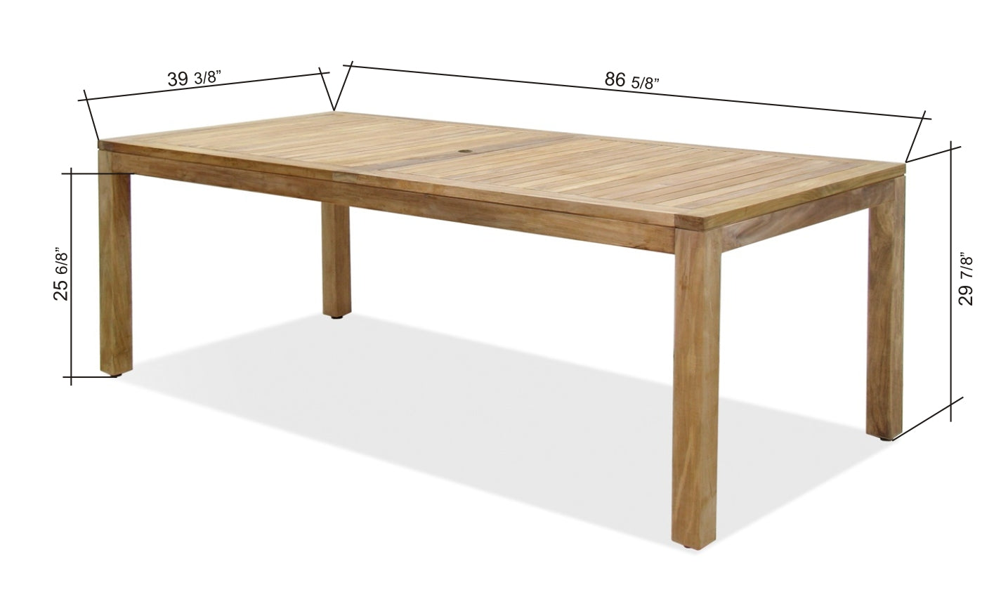Rinjani Rectangular Big Teak Table