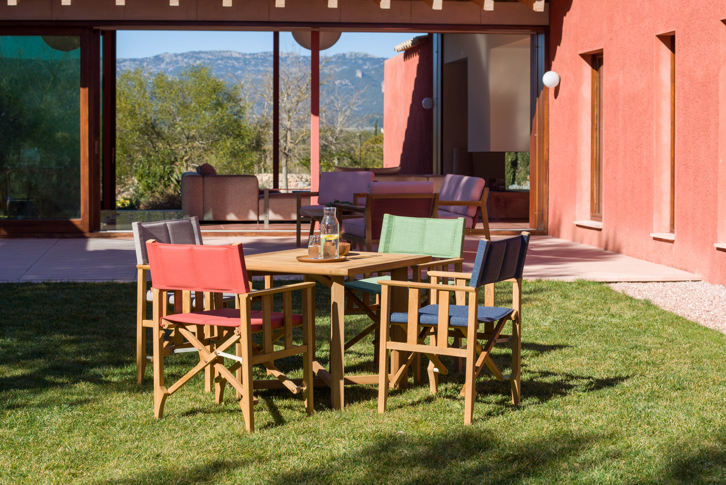 Zircon Teak Director Chair ‚Äì Piquant Green - 1 Piece